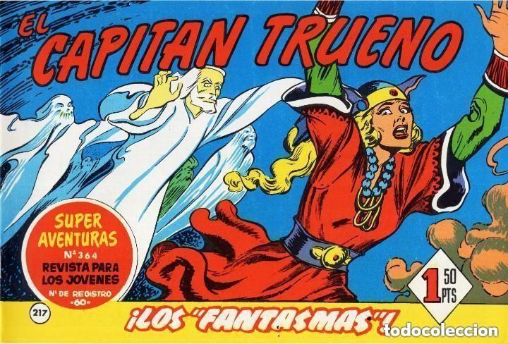 Giornalini: EL CAPITAN TRUENO N&ordm; 217 (FACSIMIL) - BRUGUERA - MUY BUEN ESTADO - OFM16