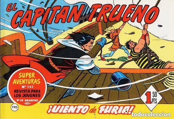 Livros de Banda Desenhada: EL CAPITAN TRUENO N&ordm; 190 (FACSIMIL) - BRUGUERA - MUY BUEN ESTADO - OFM16