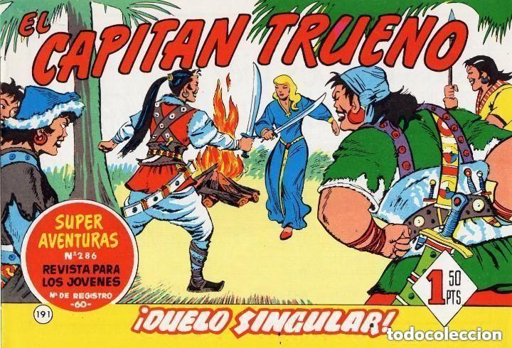 Livros de Banda Desenhada: EL CAPITAN TRUENO N&ordm; 191 (FACSIMIL) - BRUGUERA - MUY BUEN ESTADO - OFM16