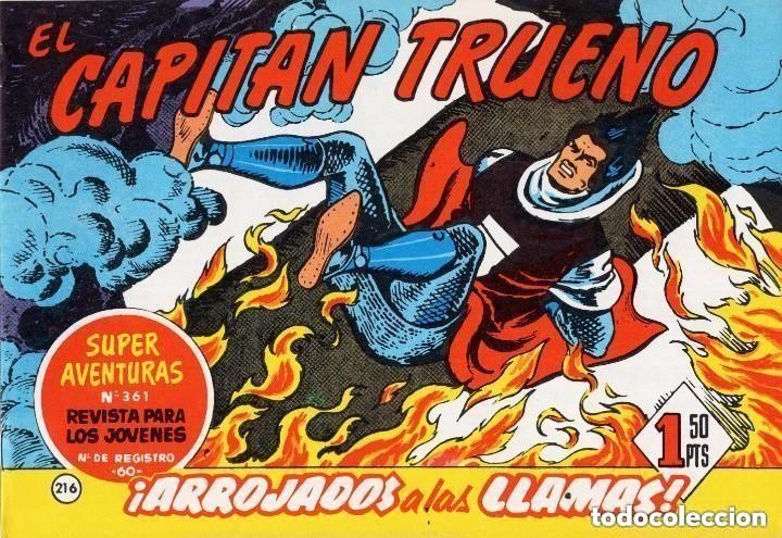 Tebeos: EL CAPITAN TRUENO N&ordm; 216 (FACSIMIL) - BRUGUERA - MUY BUEN ESTADO - OFM16