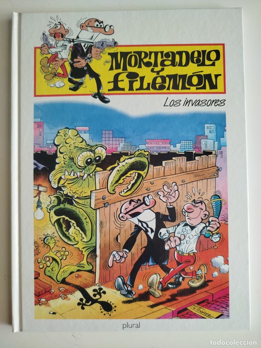 Tebeos: Mortadelo y Filem&oacute;n - Los invasores (tapa dura editorial Plural)