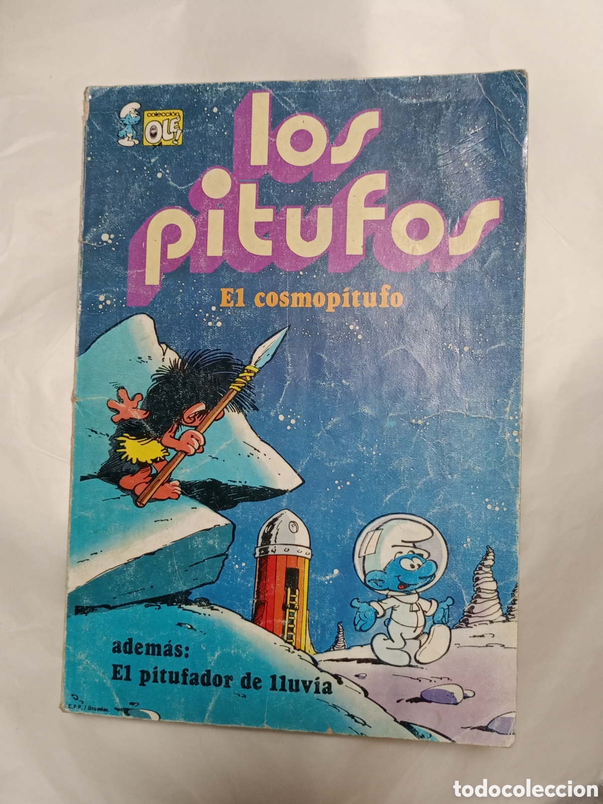 Tebeos: Colecci&oacute;n Ol&eacute; de la Editorial Bruguera titulado &rdquo;Los Pitufos: El cosmopitufo&rdquo;