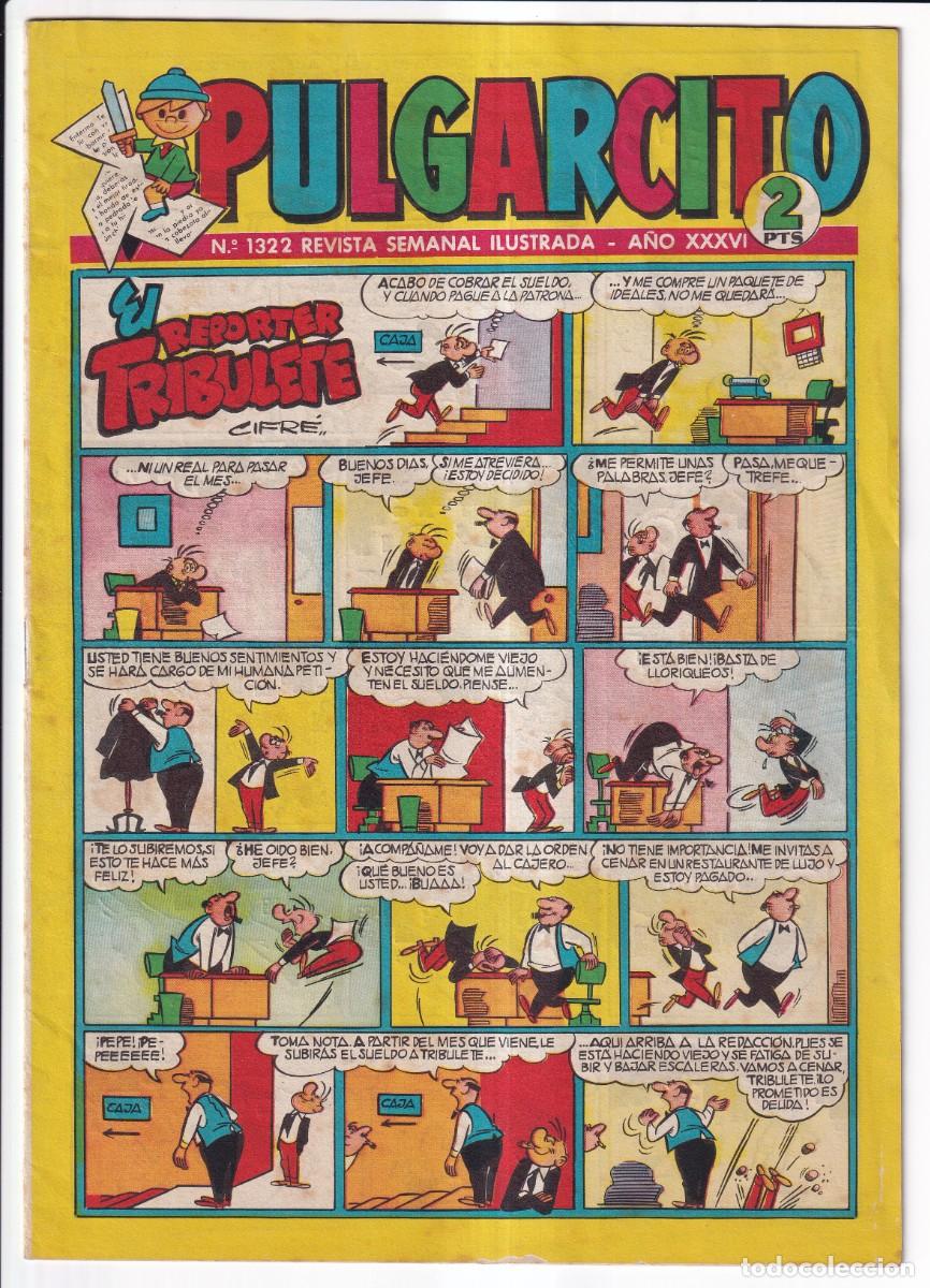 Tebeos: PULGARCITO : NUMERO 1322 .- EDITORIAL BRUGUERA