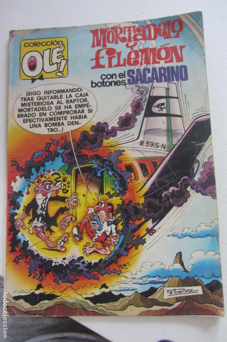 Tebeos: OLE! MORTADELO Y FILEM&Oacute;N CON EL BOTONES SACARINO N&ordm; 165 FCO. IB&Aacute;&Ntilde;EZ BRUGUERA ARX31