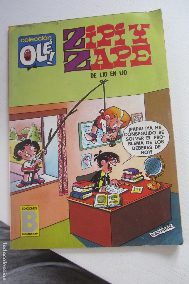 Tebeos: ZIPI Y ZAPE: DE LIO EN LIO - COLECCION OL&Eacute; N&ordm; 137-Z.4 - ESCOBAR EDICIONES B ARX31
