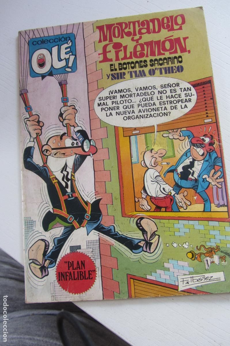 Tebeos: OLE 183 MORTADELO Y FILEMON EL BOTONES SACARINO Y SIR TIM O&rsquo;THEO PLAN INFALIBLE BRUGUERA 1 ED. ARX31