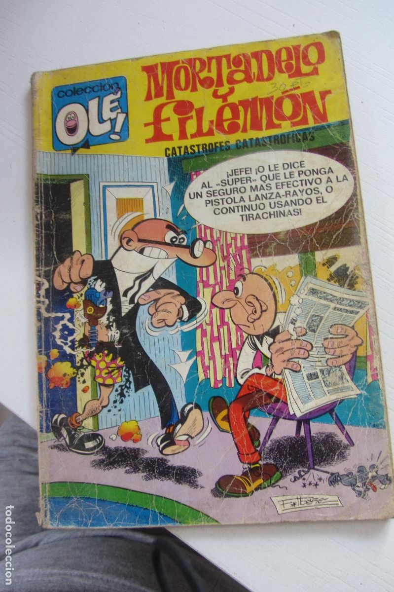 Tebeos: OLE MORTADELO Y FILEMON EN CATASTROFES CATASTROFICAS N&ordm; 88 NUMERO EN EL LOMO BRUGUERA ARX31