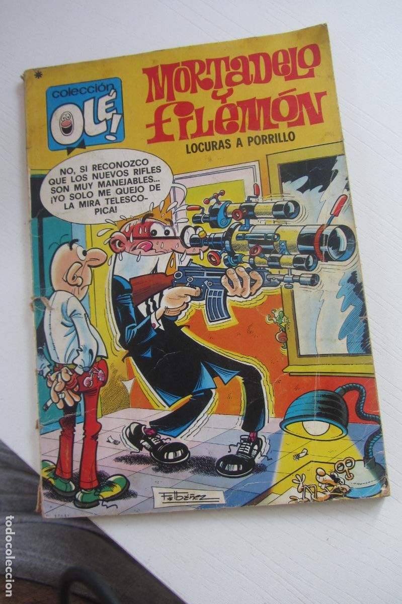 Tebeos: OL&Eacute; N&ordm; 153 MORTADELO Y FILEM&Oacute;N LOCURAS A PORRILLO BRUGUERA ARX63