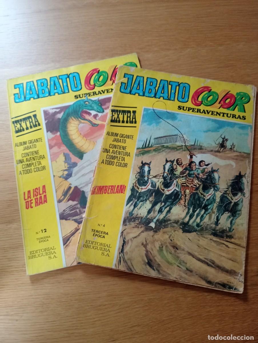 BDs: LOTE CON 2 EJEMPLARES DE JABATO COLOR EXTRA 3&ordf; &Eacute;POCA (DE 12). R&Uacute;STICA. BRUGUERA. 1978.
