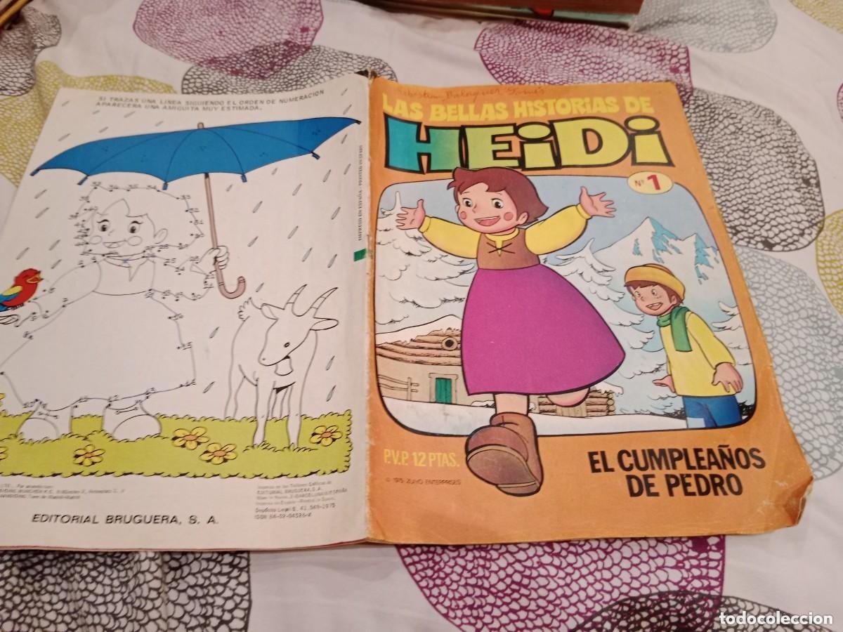 Tebeos: LAS BELLAS HISTORIAS DE HEIDI- 62 N&ordm;DE 70 FALTAN LOS N&ordm;12-26-61-66-67-68-69-Y 70 BRUGUERA 1975-77