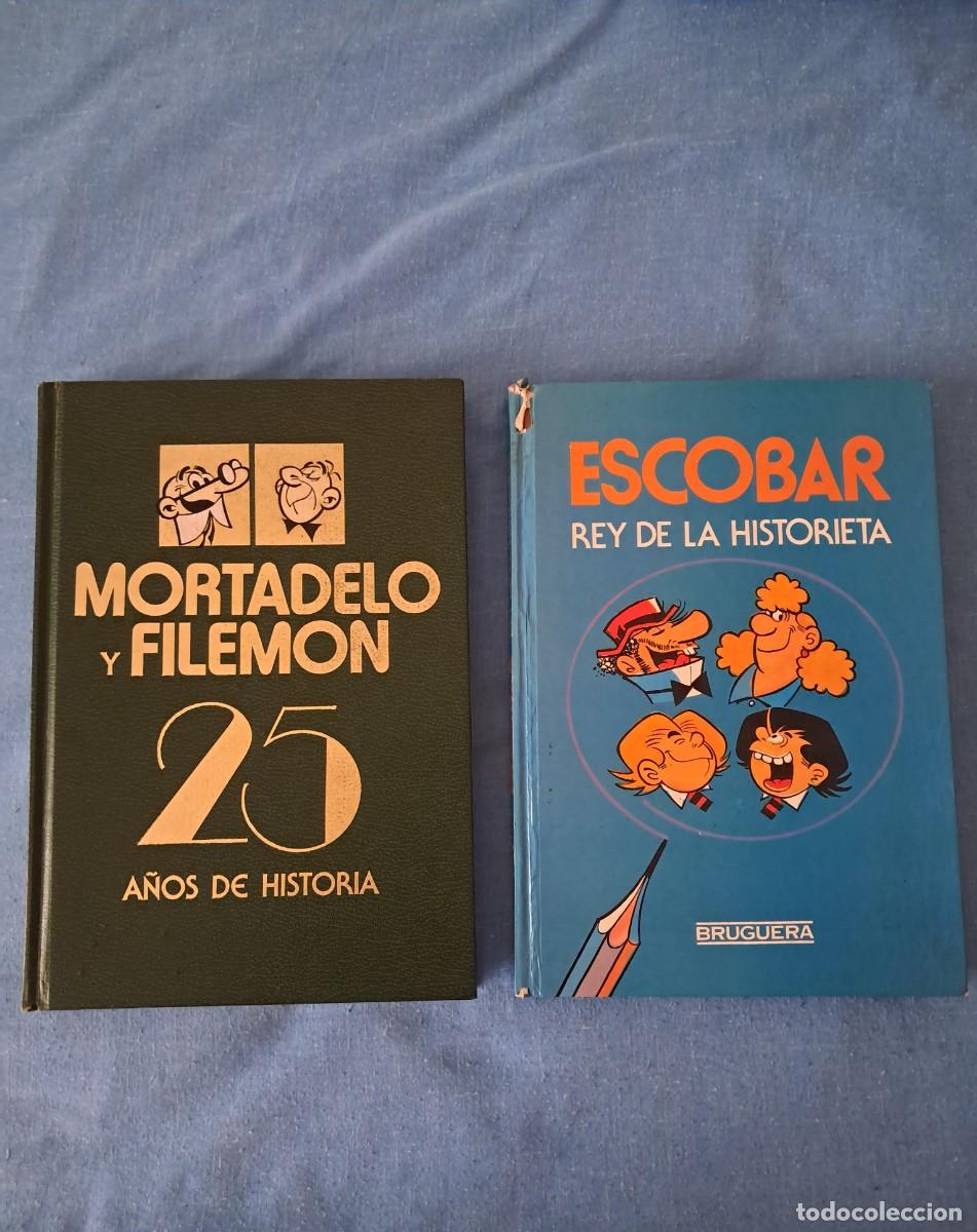 Tebeos: DOS TOMOS DE BRUGUERA: &rdquo;MORTADELO Y FILEM&Oacute;N, 25 A&Ntilde;OS DE HISTORIA&rdquo; y &rdquo;ESCOBAR REY DE LA HISTORIETA&rdquo;