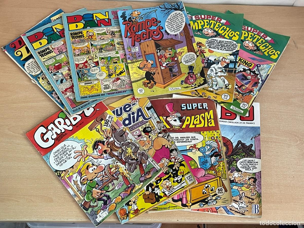 Tebeos: LOTE 10 Tebeos DIN DAN ROMPETECHOS Garibolo Bruguelandia Cataplasma tbo 80s Escobar Ib&aacute;&ntilde;ez Mortadelo