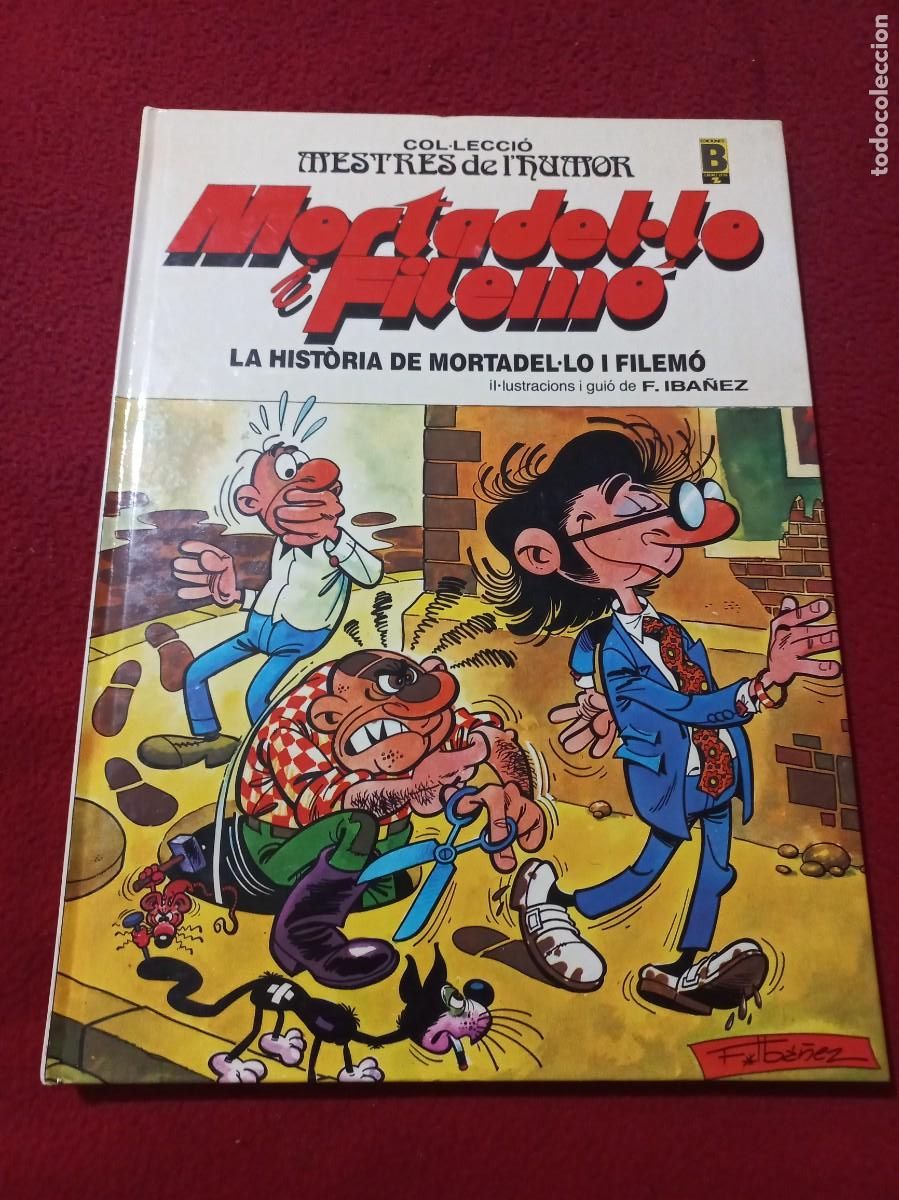 Tebeos: MORTADELO Y FILEMON . MESTRES DE HUMOR 5 - LA HISTORIA DE MORTADELO I FILEMO - IBA&Ntilde;EZ - CARTONE