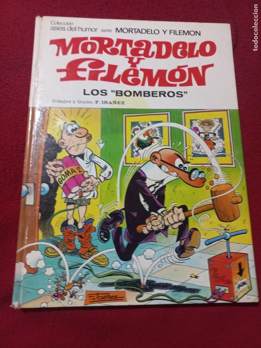 Tebeos: MORTADELO Y FILEMON - ASES DEL HUMOR 37 - LOS BOMBEROS - IBA&Ntilde;EZ - CARTONE
