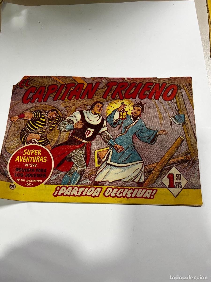 Tebeos: TEBEO EL CAPIT&Aacute;N TRUENO N&deg; 195. EDITORIAL BRUGUERA. PARTIDA DECISIVA.