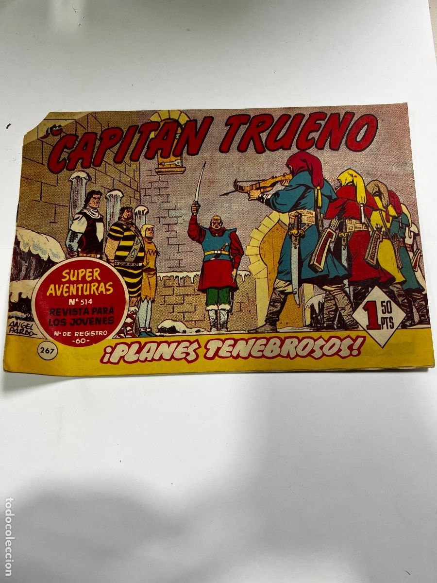 Tebeos: TEBEO EL CAPIT&Aacute;N TRUENO N&deg; 267. EDITORIAL BRUGUERA. PLANES TENEBROSOS..
