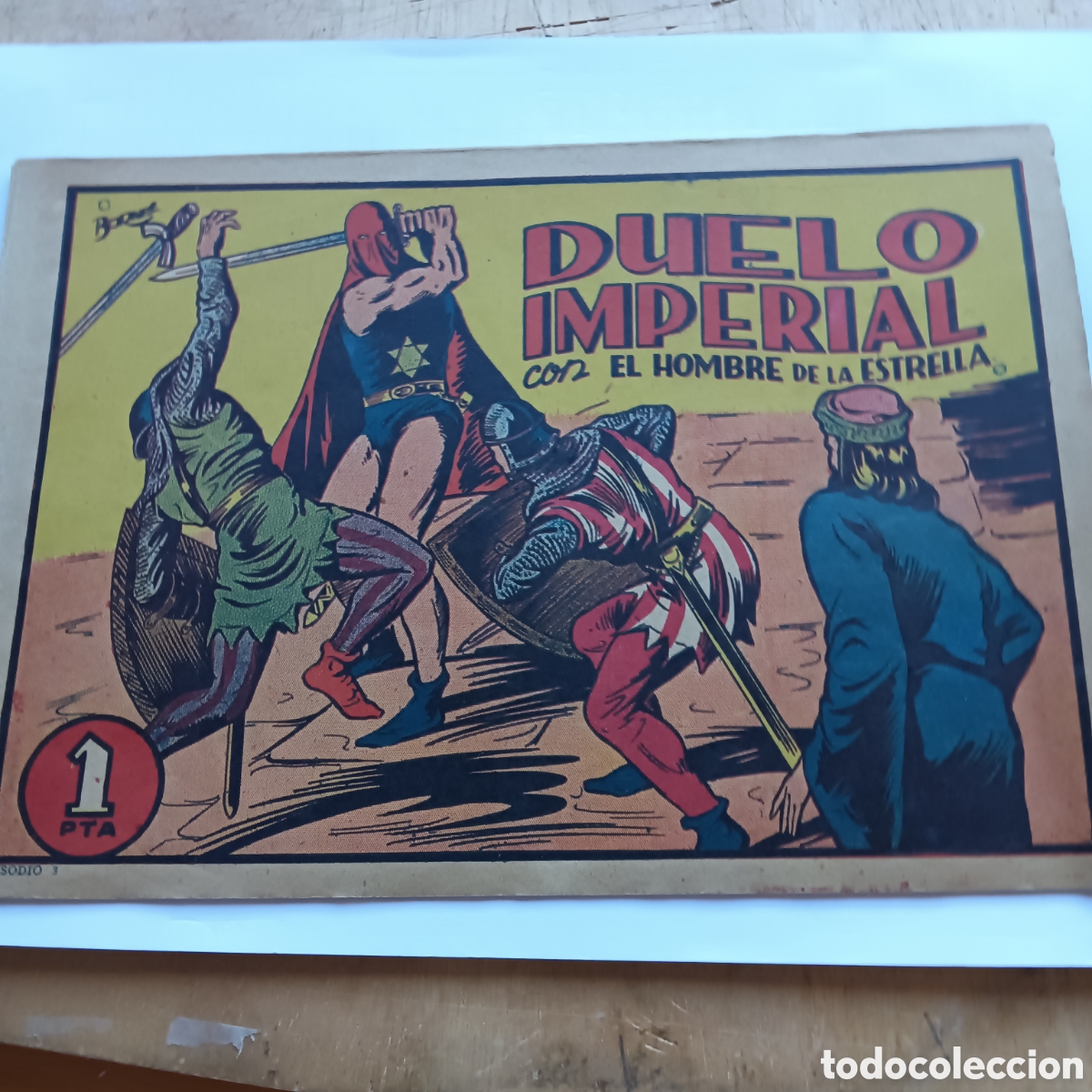 Tebeos: EL HOMBRE DE LA ESTRELLA NUM 3 EDITORIAL BRUGERA ORIGINAL 1947