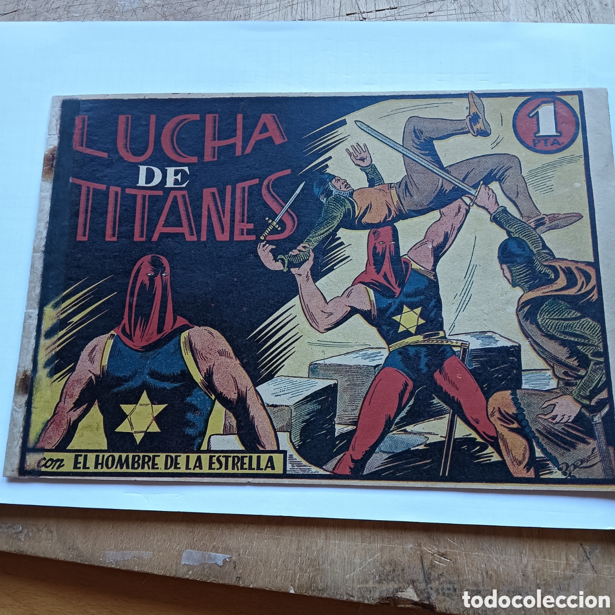 Tebeos: EL HOMBRE DE LA ESTRELLA N&Uacute;M 6 EDITORIAL BRUGERA ORIGINAL 1947