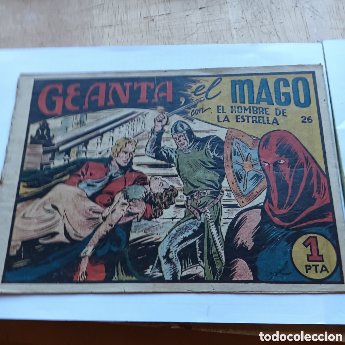 Tebeos: EL HOMBRE DE LA ESTRELLA NUM 26 &uacute;ltimo EDITORIAL BRUGERA ORIGINAL 1947