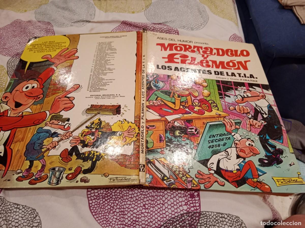 Tebeos: ASES DEL HUMOR N&ordm; 16 MORTADELO Y FILEMON LOS AGENTES DE LA T.I.A.. BRUGUERA 1979, 2&ordf; EDICI&Oacute;N