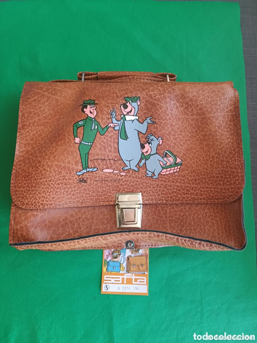 Tebeos: Mochila colegio Oso Yogui Bubu y el Guarda Smith Safta nueva de almacen 1982 Hanna Barbera