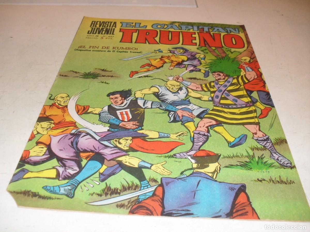 Tebeos: CAPITAN TRUENO EXTRA N&ordm; 427,ULTIMO Y DIFICIL N&ordm;,EL FIN DE KUMBO.BRUGUERA,1960