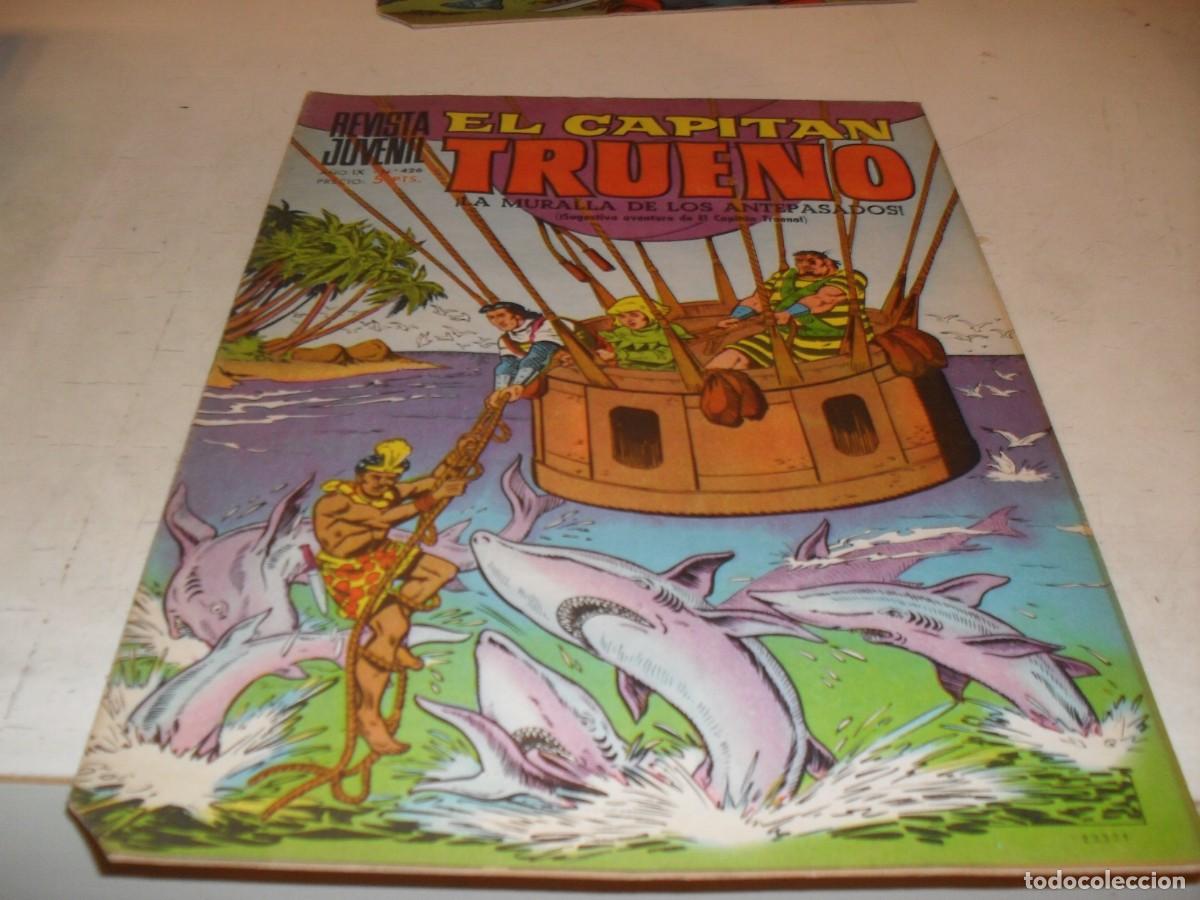 Tebeos: CAPITAN TRUENO EXTRA N 426,ULTIMOS Y DIFICILES N&ordm;,LA MURALLA DE LOS ANTEPASADOS,DE 427.BRUGUERA,1960