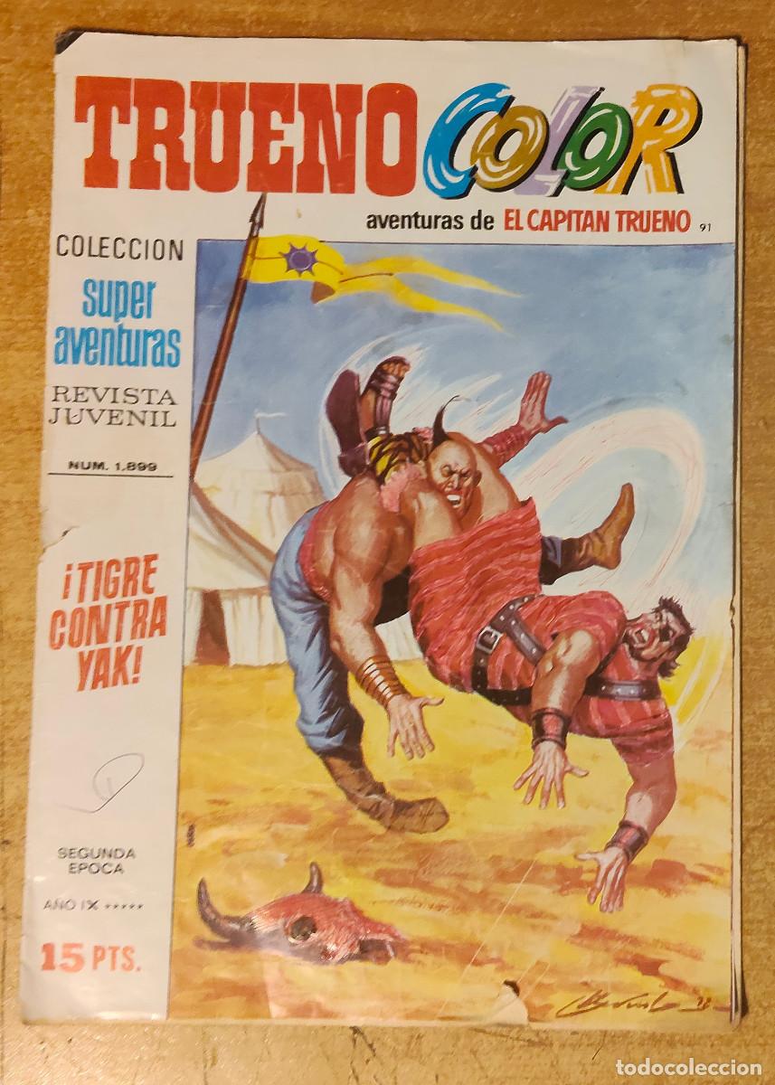 Tebeos: TRUENO Color N&ordm; 148: TIGRE CONTRA YAK (Primera, 1&ordf; &Eacute;poca). Ed Bruguera 1972 - El Capit&aacute;n Trueno.