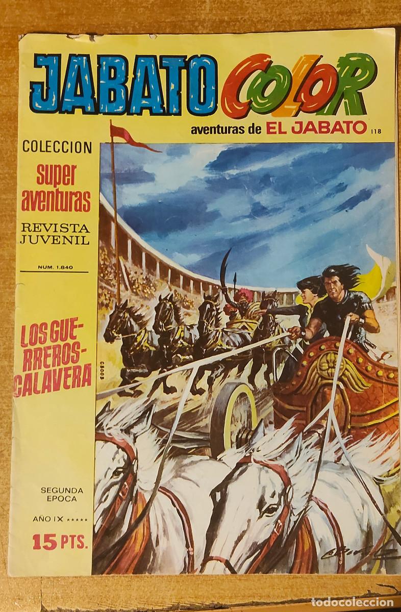 Tebeos: JABATO COLOR N&ordm; 118 - LOS GUERREROS CALAVERA - COL. SUPER AVENTURAS N&ordm; 1840 BRUGUERA A&Ntilde;O 1976