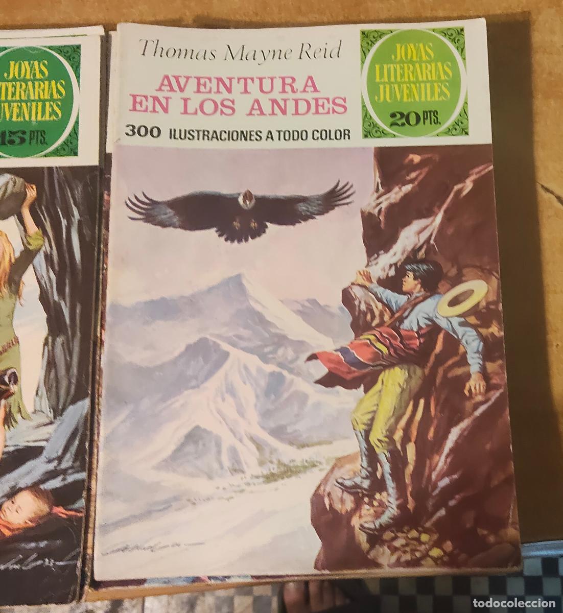 Tebeos: TEBEO JOYAS LITERARIAS JUVENILES THOMAS MAYNE REID AVENTURA EN ANDES N&ordm; 130 ED. BRUGUERA 1975 1&ordf; E