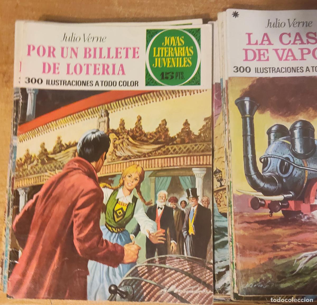 Tebeos: JOYAS LITERARIAS JUVENILES N&ordm; 78 POR UN BILLETE DE LOTERIA- JULIO VERNE- BRUGUERA A&Ntilde;O 1977