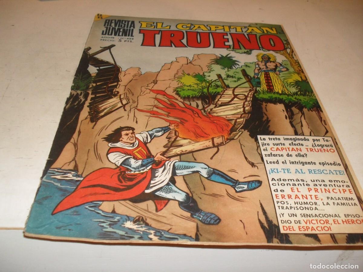 Tebeos: CAPITAN TRUENO EXTRA N&ordm; 422,ULTIMOS Y DIFICILES N&ordm;,KITE AL RESCATE,DE 427.BRUGUERA,1960