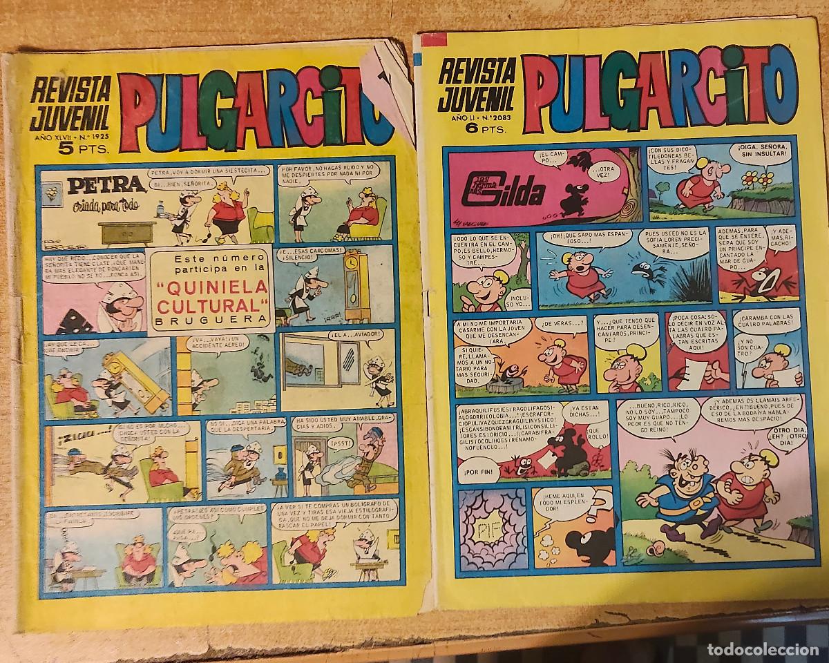 Tebeos: Pulgarcito comic -lote de 2 tebeos Editorial Bruguera - a&ntilde;o 1965 - 2 ejemplares