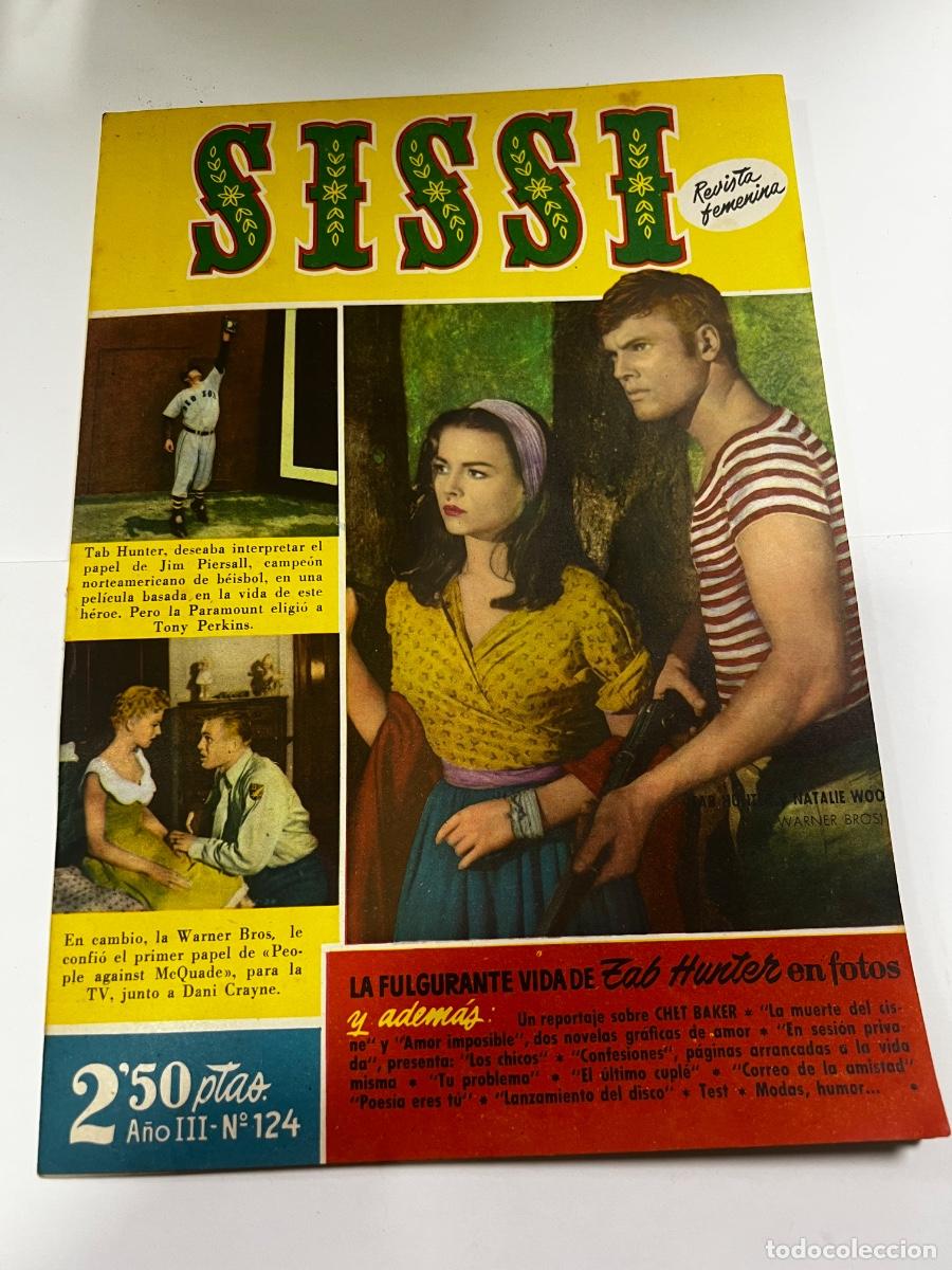 Tebeos: SISSI. N&deg; 124. A&Ntilde;O III. LA FULGURANTE VIDA DE ZAB HUNTER EN FOTO. BRUGUERA. REVISTA FEMENINA.