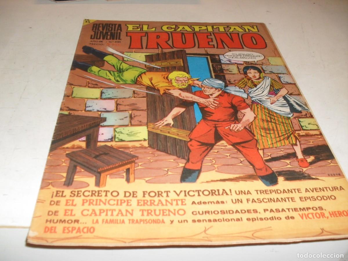 Tebeos: CAPITAN TRUENO EXTRA N&ordm; 421,ULTIMOS Y DIFICILES N&ordm;,ENCUENTRO INESPERADO,DE 427.BRUGUERA,1960