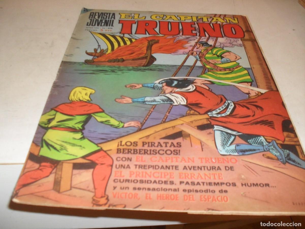 Tebeos: CAPITAN TRUENO EXTRA N&ordm; 416,LOS PIRATAS BERBERISCOS,DE F.MAN,DE 427.BRUGUERA,1960