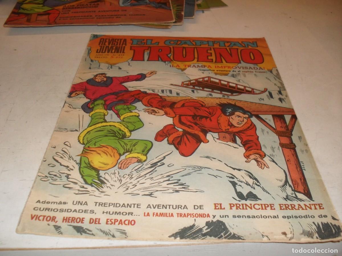 Tebeos: CAPITAN TRUENO EXTRA N&ordm; 415,LA TRAMPA IMPROVISADA,DE M.OSETE,DE 427.BRUGUERA,1960