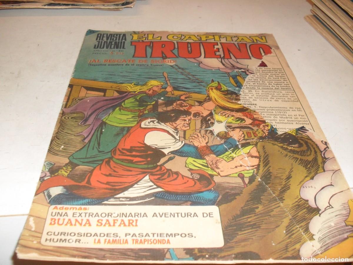 Tebeos: CAPITAN TRUENO EXTRA N&ordm; 411,CON LA FAMILIA TRAPISONDA,DE IBA&Ntilde;EZ,DE 427.BRUGUERA,1960
