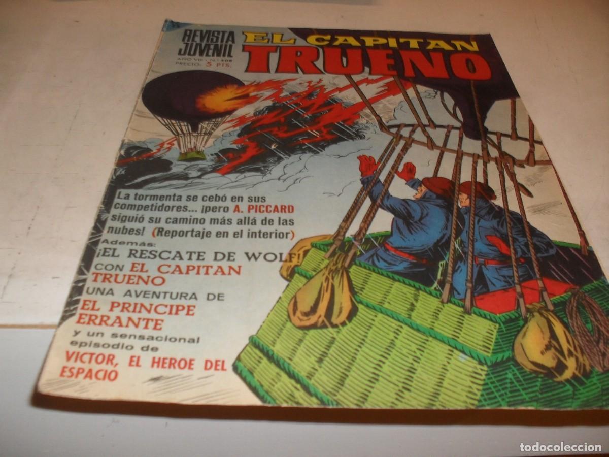 Tebeos: CAPITAN TRUENO EXTRA N&ordm; 408,EL RESCATEDE WOLF,DE F.MAN,DE 427.BRUGUERA,1960