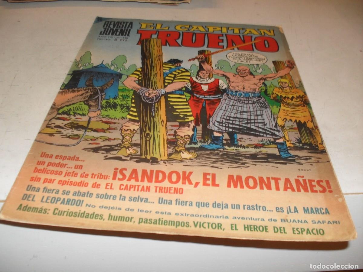 Tebeos: CAPITAN TRUENO EXTRA N&ordm; 401,CON VICTOR EL HEROE DEL ESPACIO,DE 427.BRUGUERA,1960