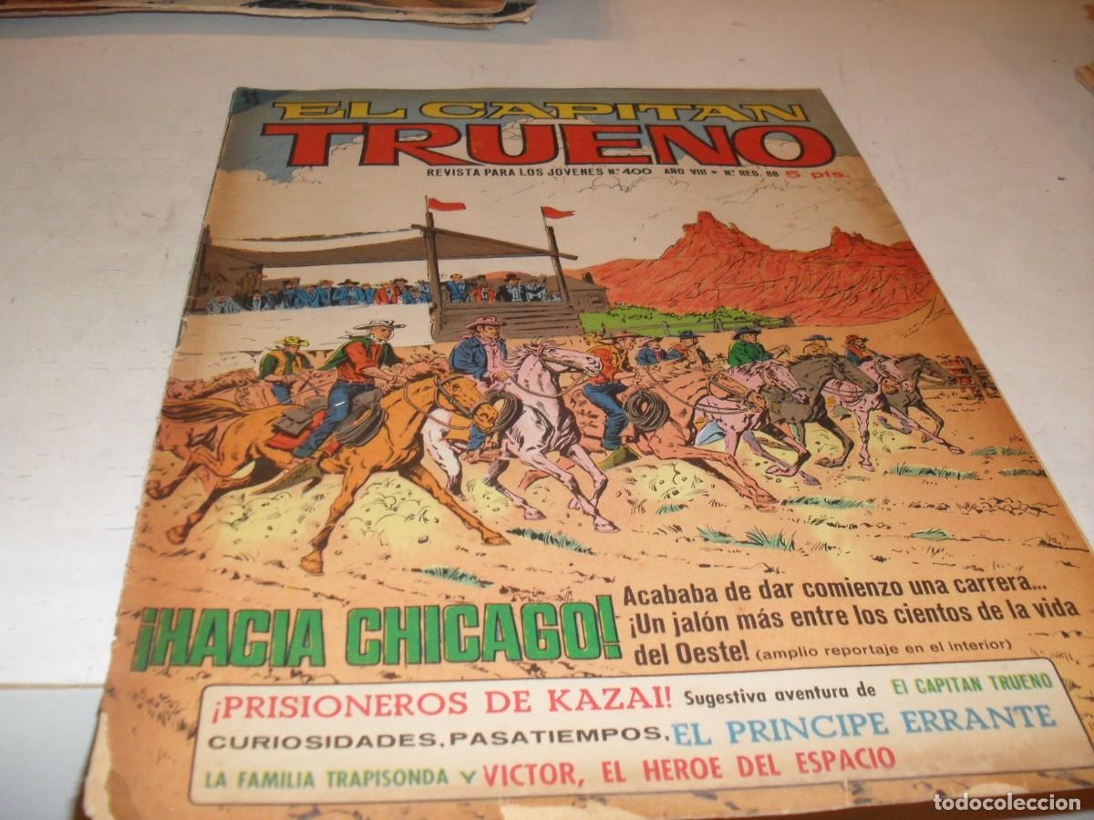 Tebeos: CAPITAN TRUENO EXTRA N&ordm; 400,PRISIONEROS DE KAZAR,DE F.MAN,DE 427.BRUGUERA,1960