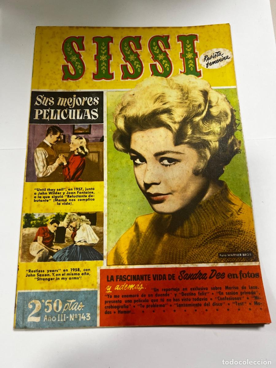 Tebeos: SISSI. N&deg; 143. A&Ntilde;O III. LA FASCINANTE VIDA DE SANDRA DEE EN FOTO. BRUGUERA. REVISTA FEMENINA.