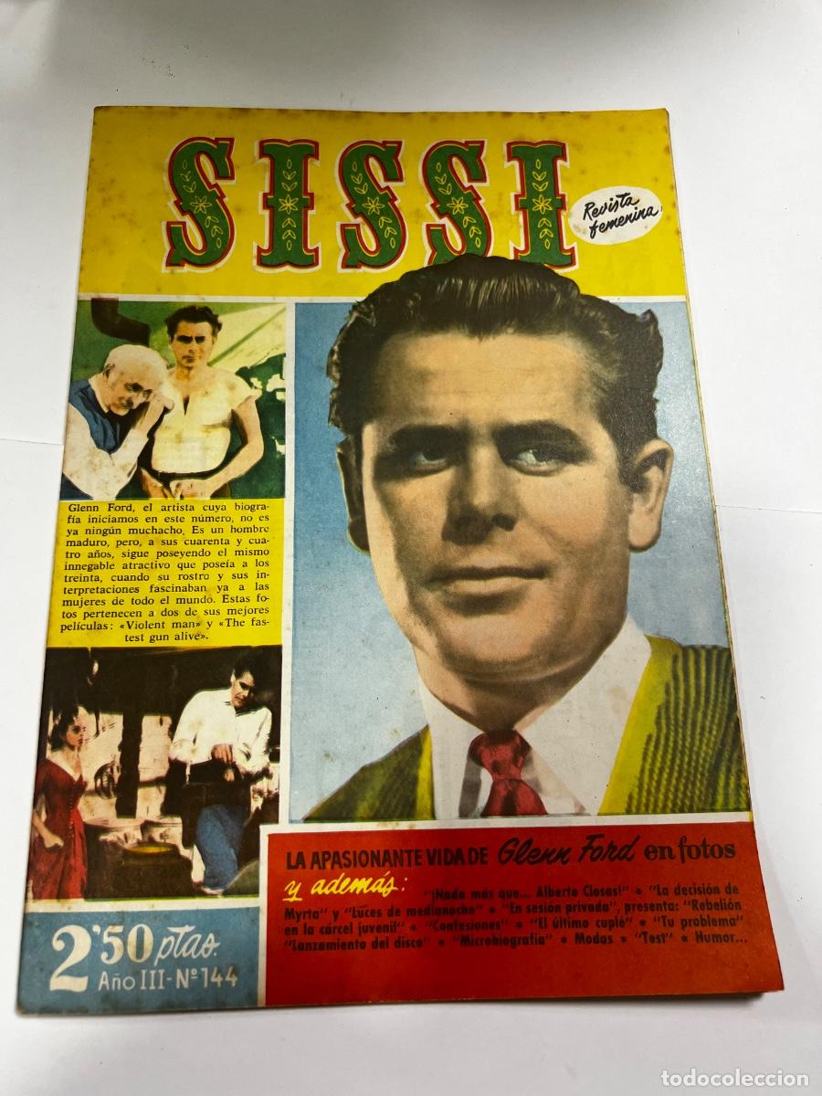Tebeos: SISSI. N&deg; 144. A&Ntilde;O III. LA APASINANTE VIDA DE GLENN FORD EN FOTO. BRUGUERA. REVISTA FEMENINA.