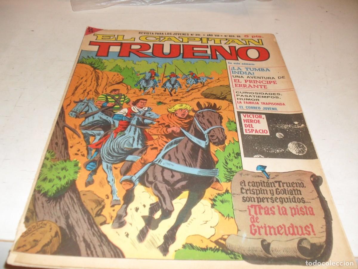 Tebeos: CAPITAN TRUENO EXTRA N&ordm; 391,CON BUGS BUNNY EN CONTRAPORTADA,DE 427.BRUGUERA,1960