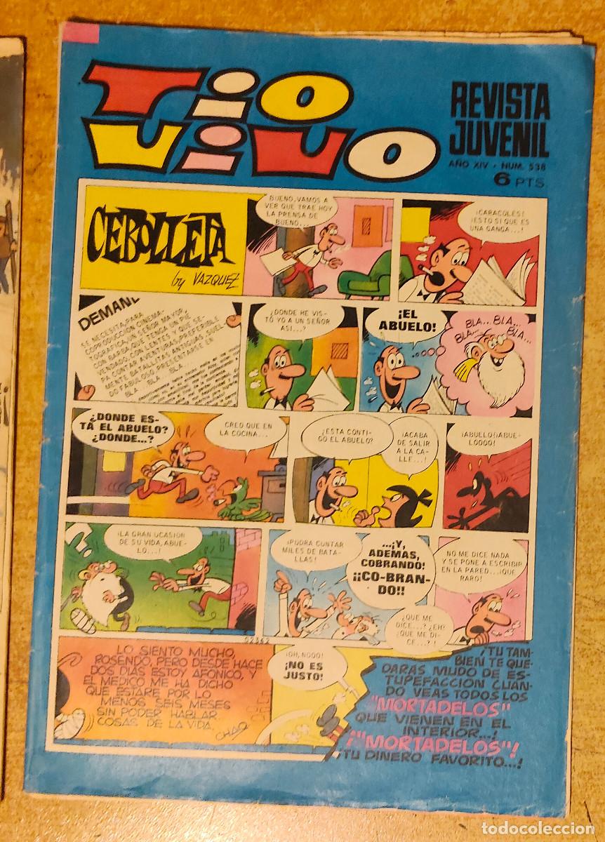 Tebeos: TEBEO TIO VIVO. REVISTA JUVENIL. A&Ntilde;O XV. N&ordm; 567. CEBOLLETA