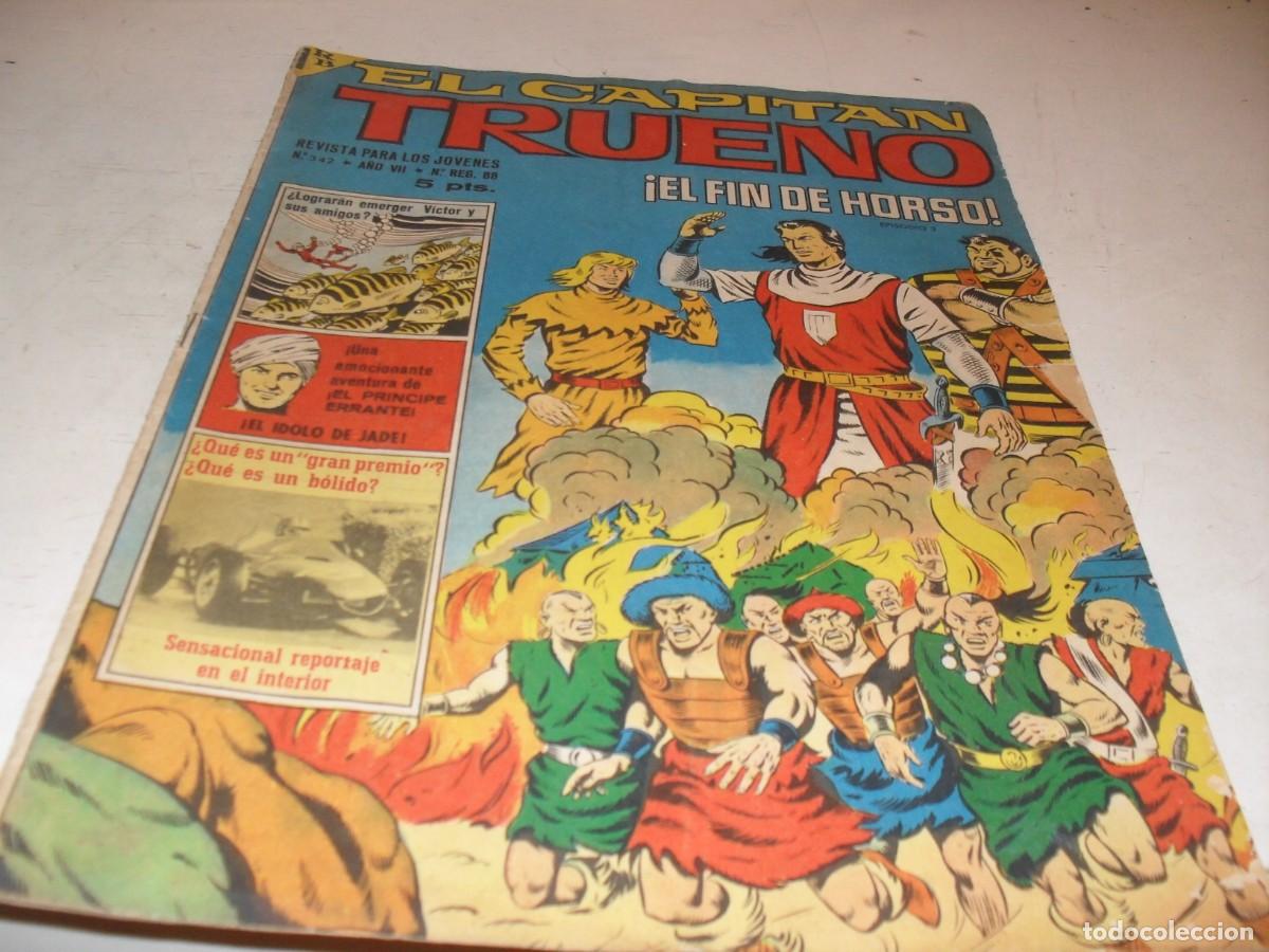 Tebeos: CAPITAN TRUENO EXTRA N&ordm; 372,EL FIN DE HORSO,DE UBEDA,DE 427.BRUGUERA,1960