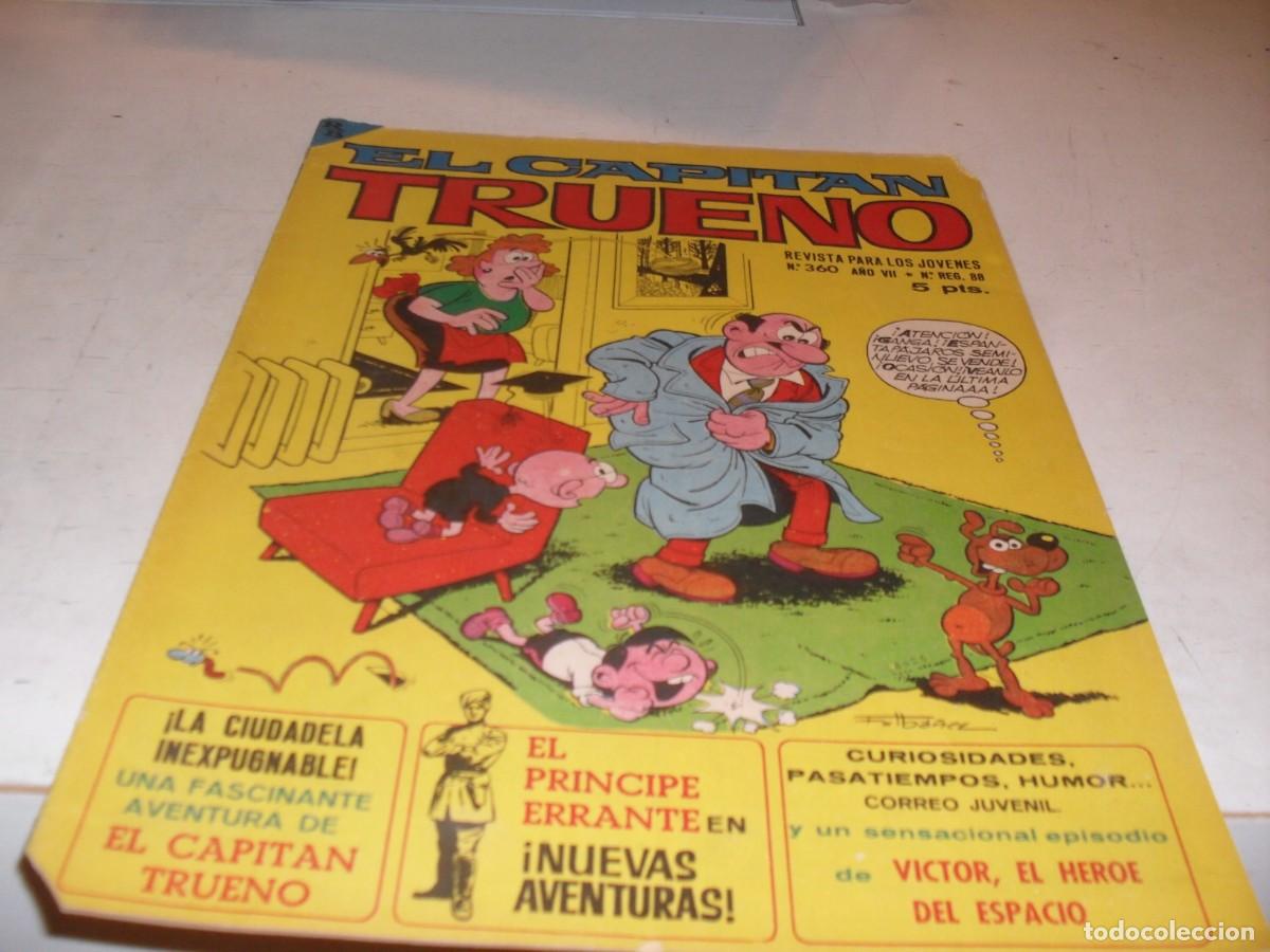 Tebeos: CAPITAN TRUENO EXTRA N&ordm; 360,CON LA FAMILIA TRAPISONDA EN PORTADA,DE 427.BRUGUERA,1960