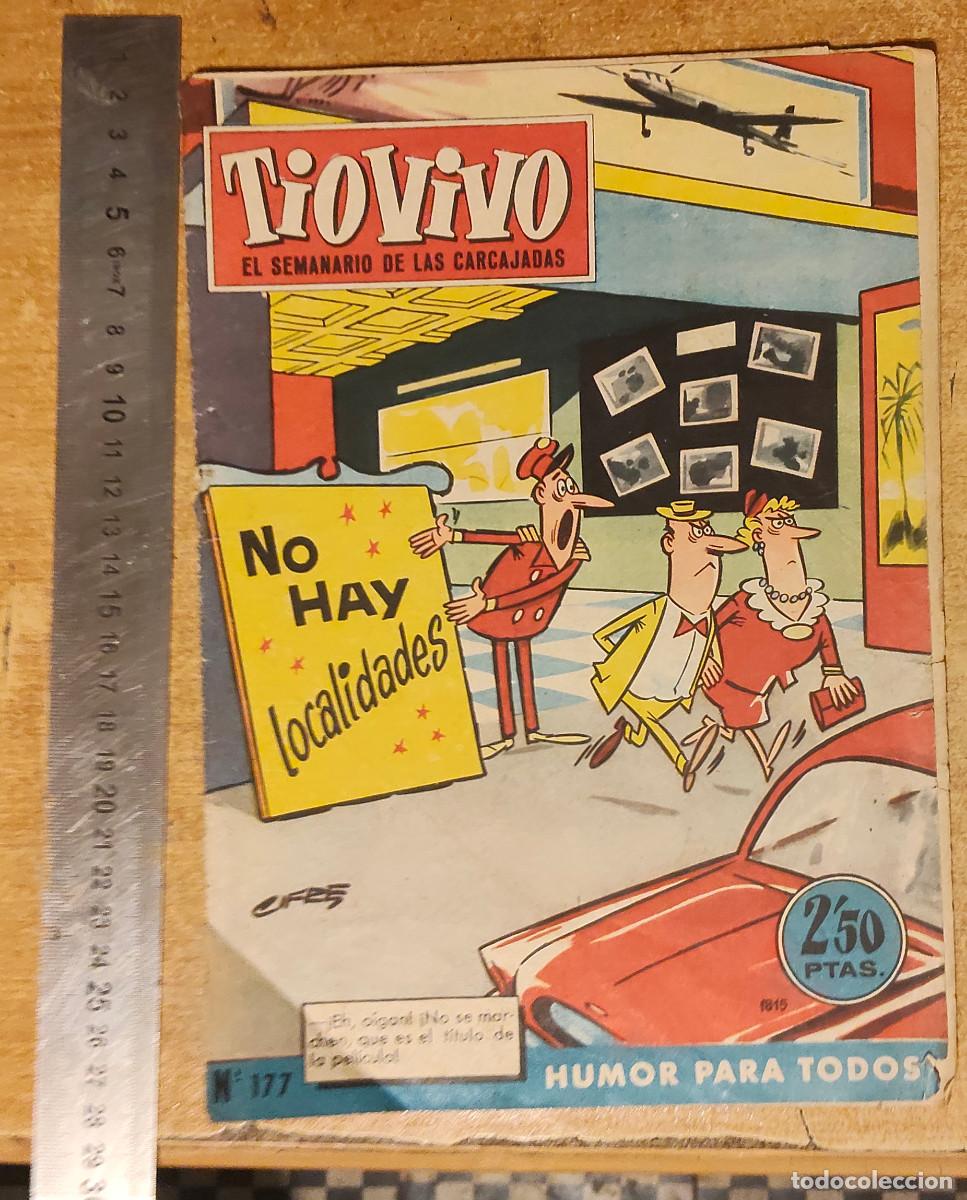 Tebeos: C&oacute;mic tebeo Revista semanario Tiovivo humor n&deg;177 a&ntilde;o 1960 Bruguera original