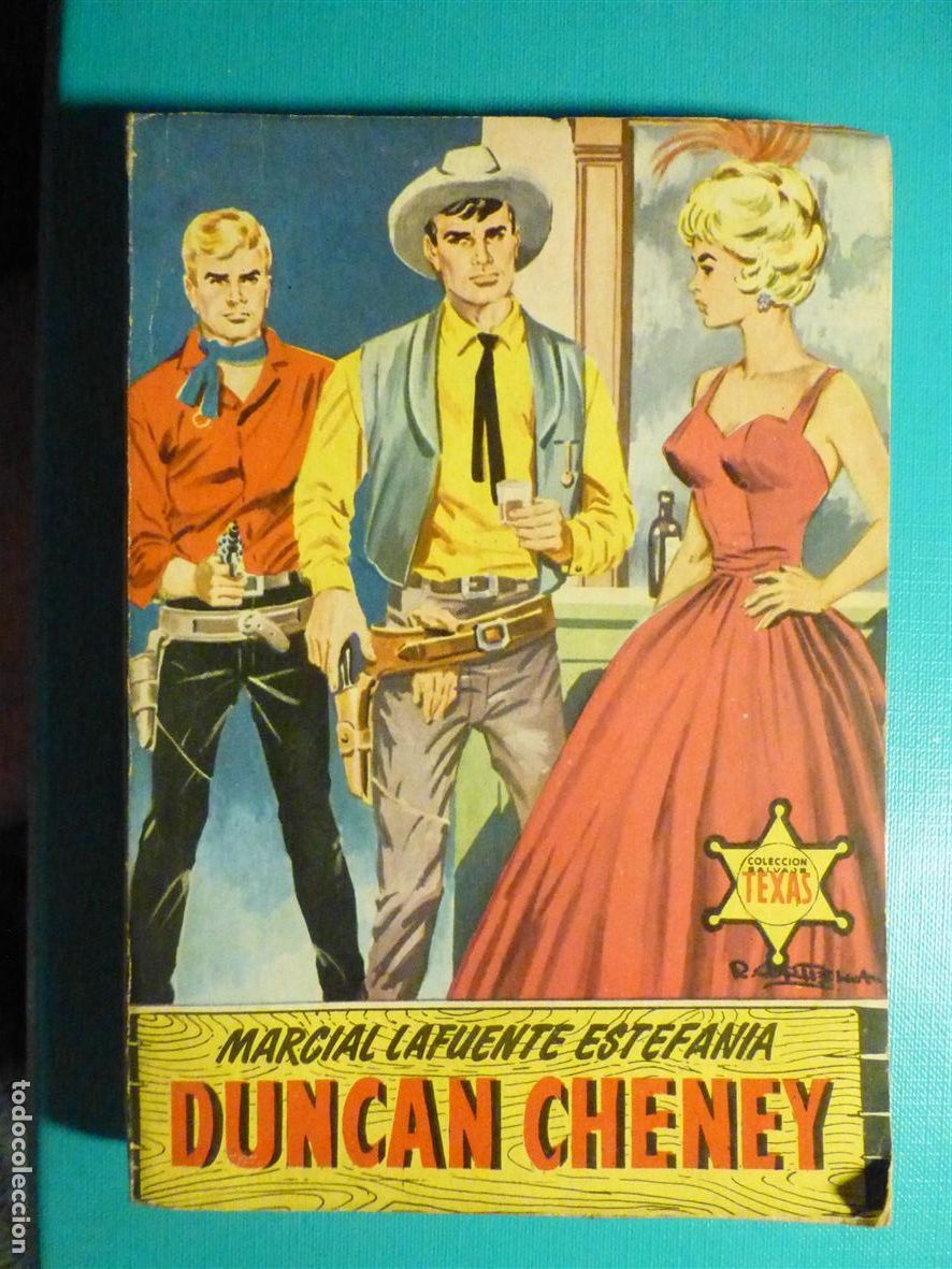 Tebeos: Novela Marcial Lafuente M L Estefan&iacute;a - Duncan Cheney - Colecci&oacute;n Texas 186, Bruguera 1959