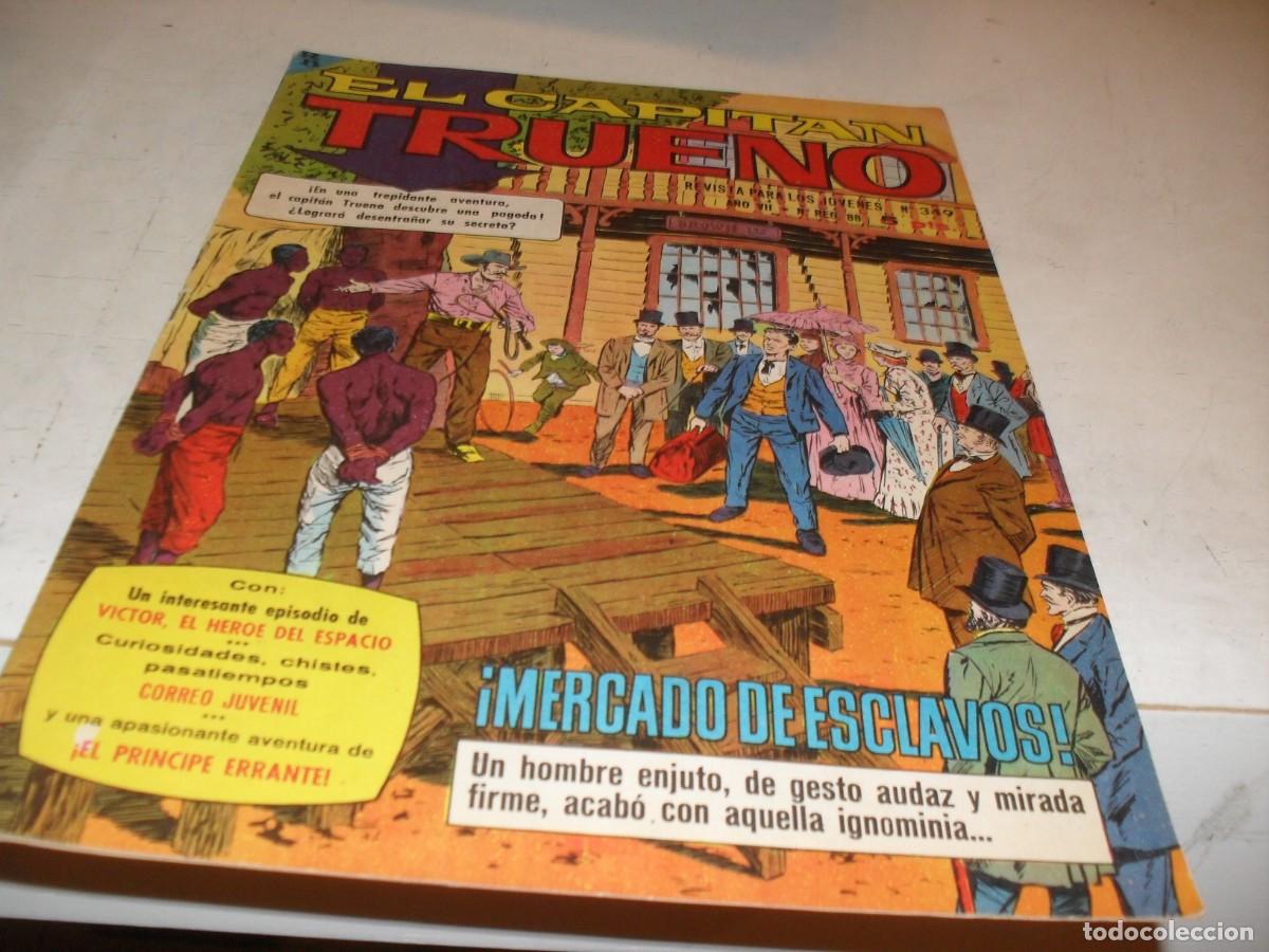Tebeos: CAPITAN TRUENO EXTRA N&ordm; 349,CON PORTADA MUY POLITICAMENTE INCORRECTA,DE 427.BRUGUERA,1960